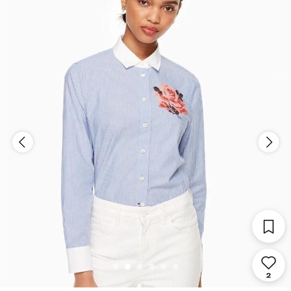 Kate Spade New York Tromp L’oeil Rose Shirt